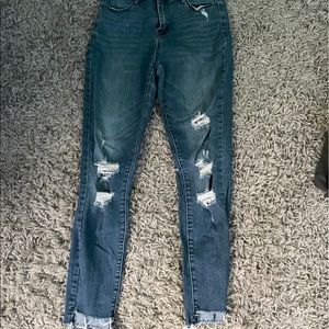 pacsun high waisted skinny ripped jeans!